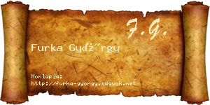 Furka György névjegykártya